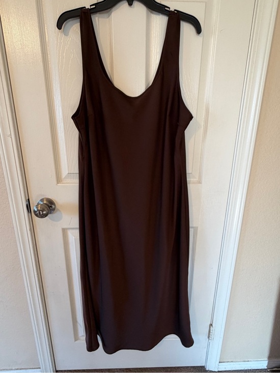 Old Navy Dresses & Skirts - Old Navy Brown Sleeveless Midi Dress - Scoop Neck